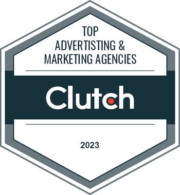 Clutch Top Marketing Agencies Badge - 2023 - Arcane Marketing