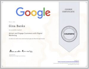 Gina Banks Digital Marketing Course - Attract and Engage Customers