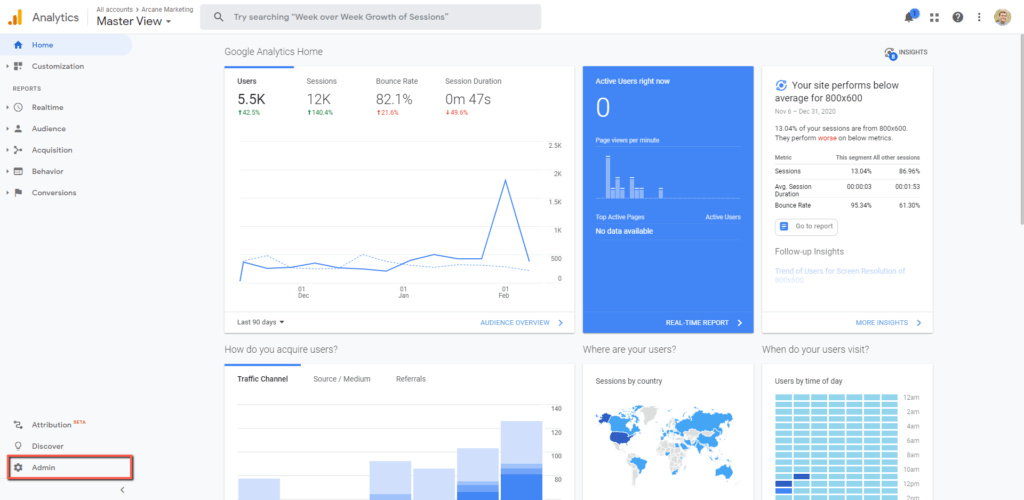 Giving Admin Access to Google Analytics