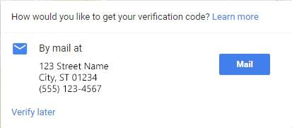 Google My Business Verification